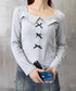 リボンニットトップス スクエアネック秋服 リブニットプルオーバーレディース セクシーニットカットソー フロントスリットニット 柔らかい大人可愛いトップス長袖 秋冬 6YULICHU-001